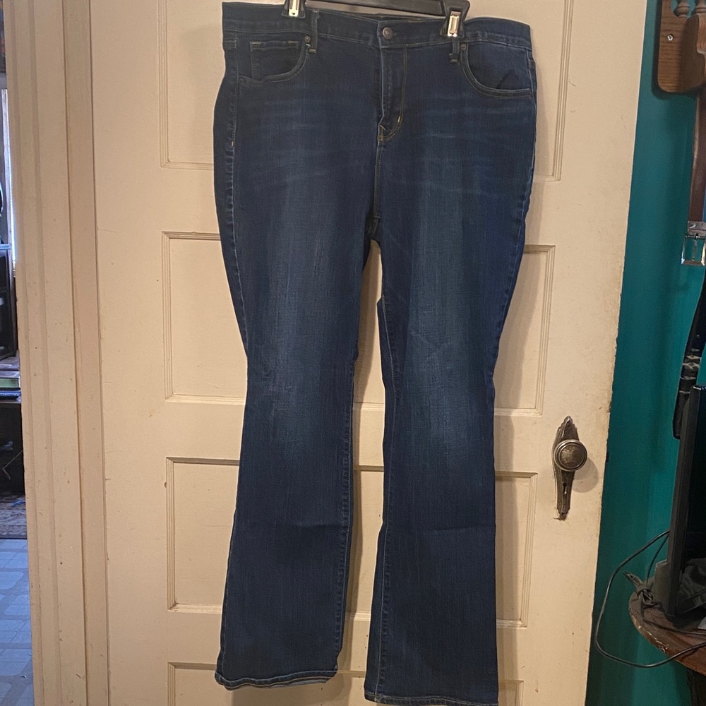 Old Navy Dark Blue Women's Curvy Boot Cut Jeans Size 14